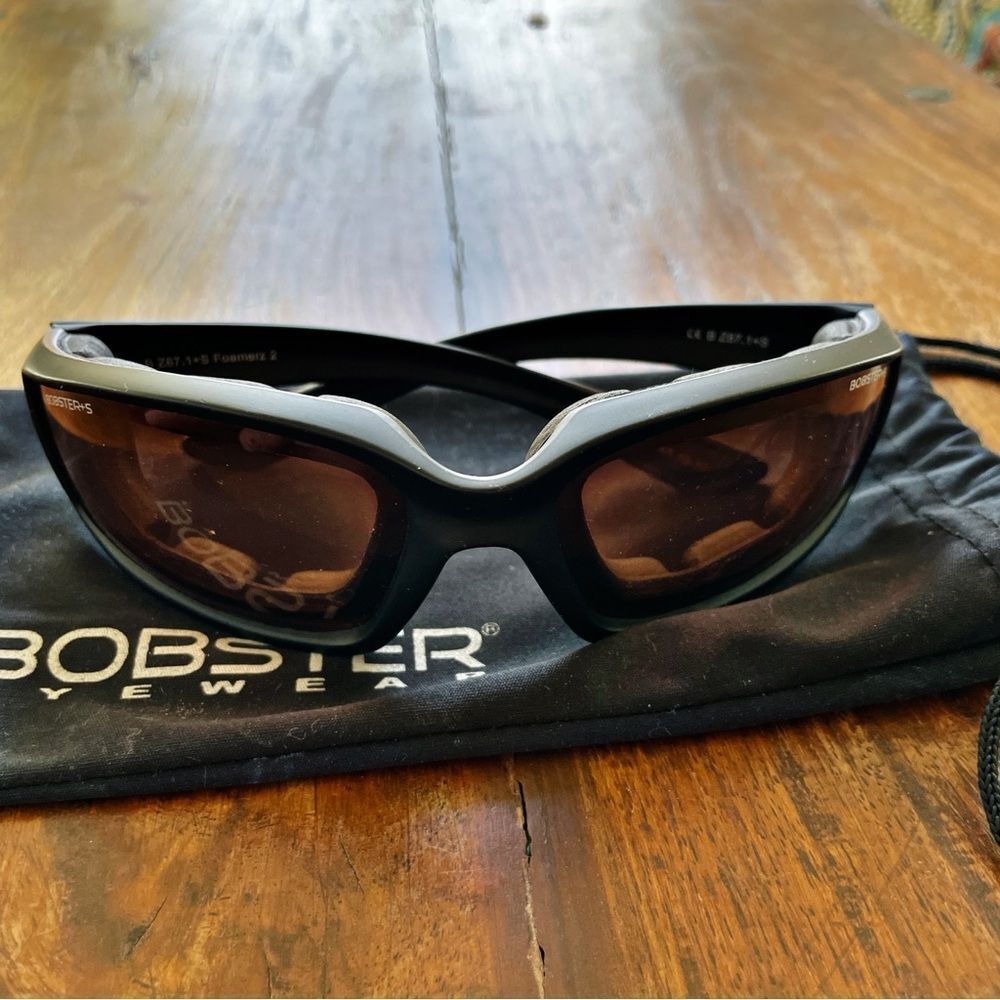 Bobster Foamerz 2 Black and Brown Shooting/ Motorcycle Sunglasses